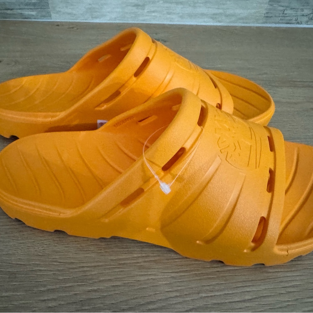 Timberland Men's Orange Slide Sandals - Picture 3 of 5